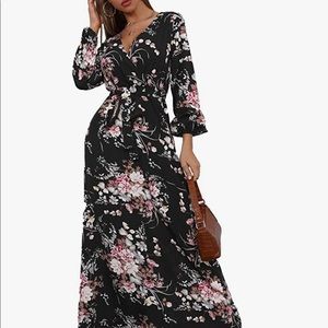 Womens floral maxi dress
